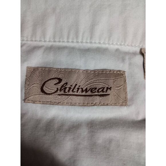 KU Jayhawks Shirt Men's XXL Chill wear White Blue Hawaiian - Picture 4 of 6